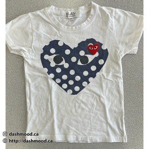 Girls' Commes Des Garcons Play T-shirt
